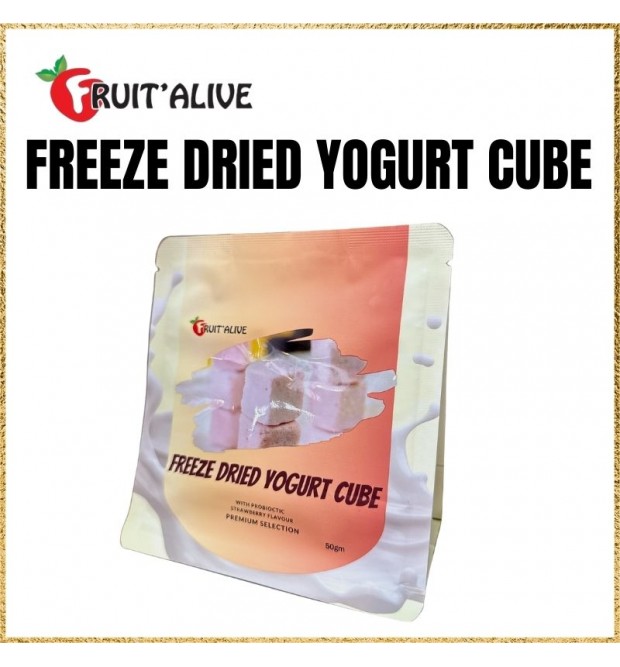 FREEZE DRIED YOGURT CUBE 50G FROM CHINA (FRUIT)