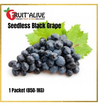 SEEDLESS BLACK GRAPE FROM AUSTRALIA (900G-1KG)