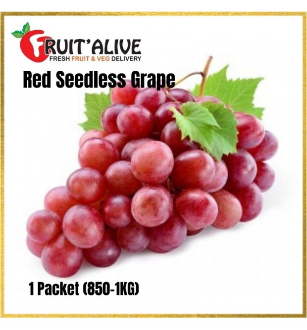 SEEDLESS RED GRAPE FROM AUSTRALIA (900G-1KG)